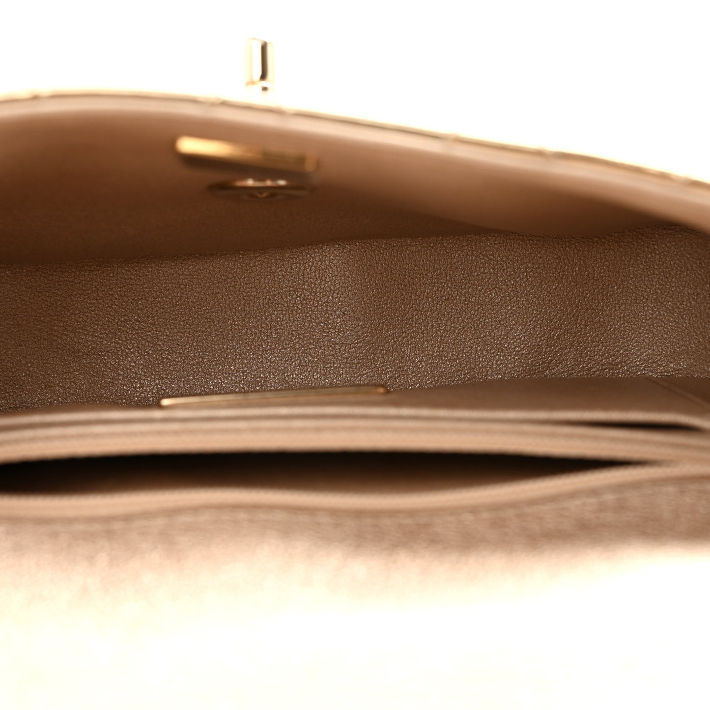 Mirror Calfskin Metallic Calfskin Quilted Hollywood Boulevard Mini Flap With Star Coin Purse Gold