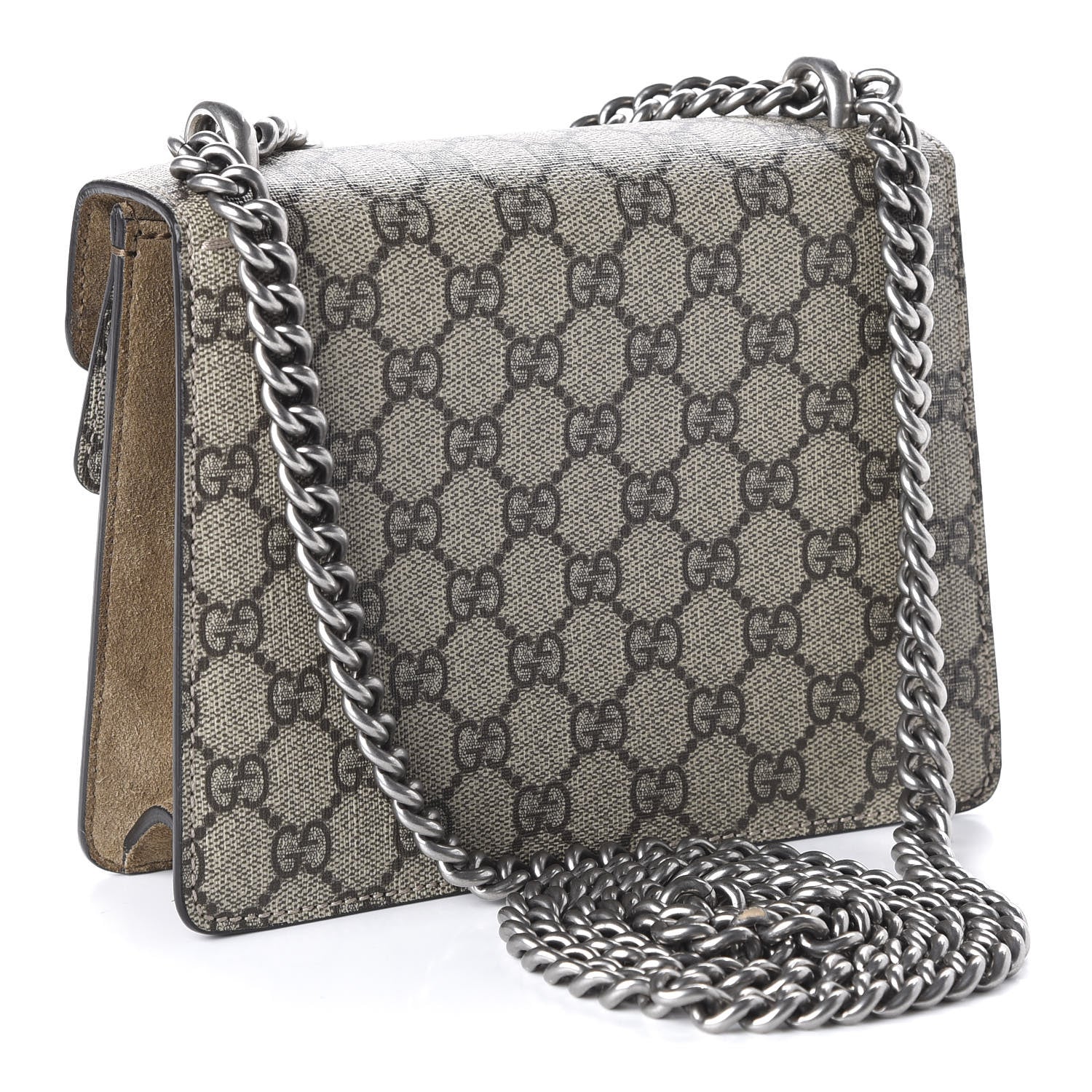 Gucci GG Supreme Monogram Mini Dionysus Shoulder Bag Taupe 3 of 11