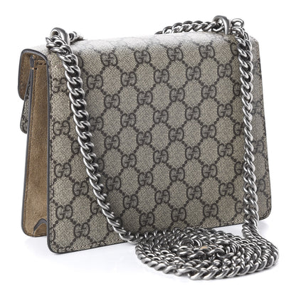 Gucci GG Supreme Monogram Mini Dionysus Shoulder Bag Taupe 3 of 11