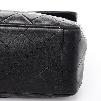 Chanel Lambskin Quilted XL Jumbo Single Flap Black 13 of 13