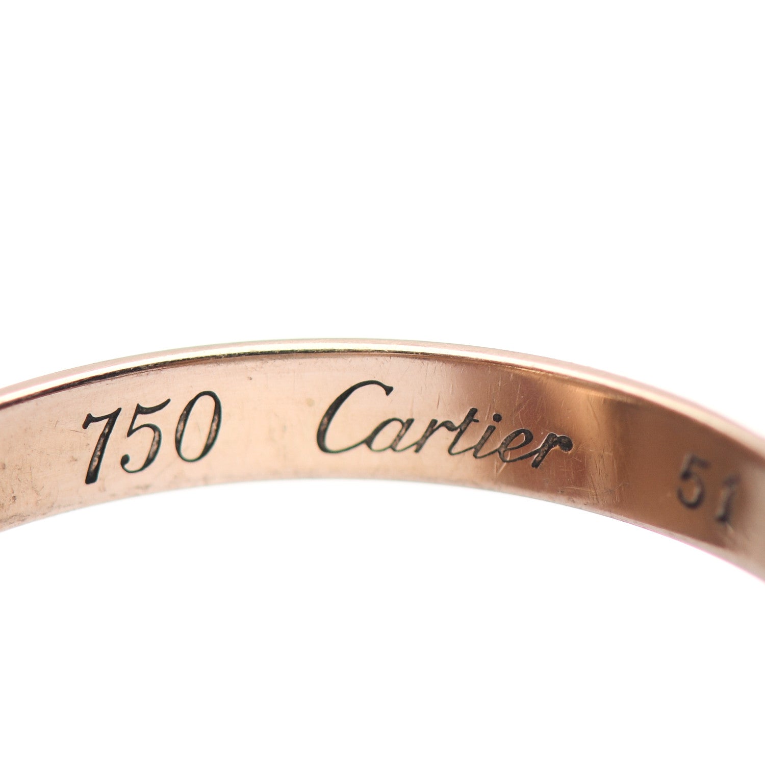Cartier 18K Pink Yellow White Gold Small Trinity Ring 51 5.75 4 of 4