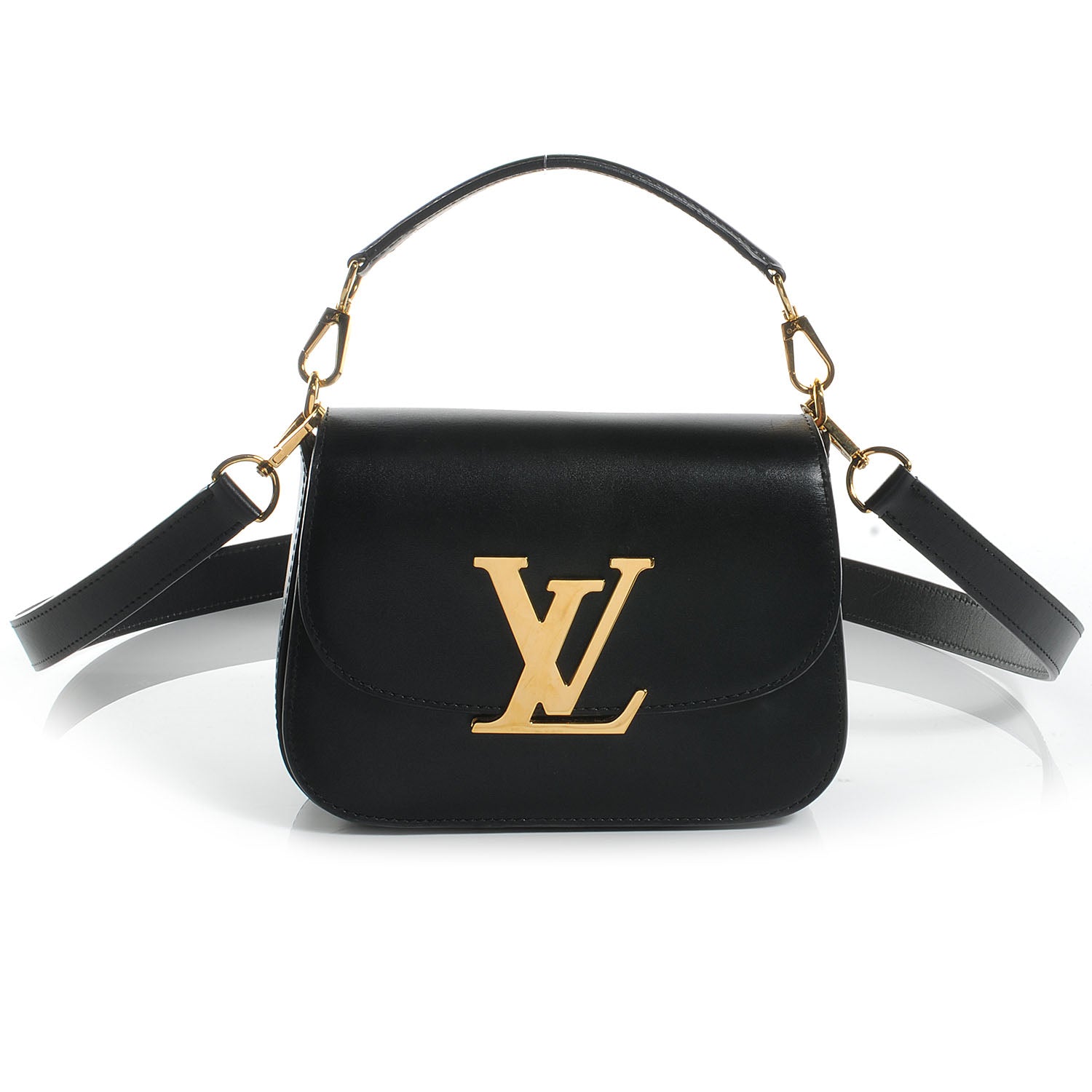 Louis Vuitton Box Leather Vivienne LV Black 1 of 9