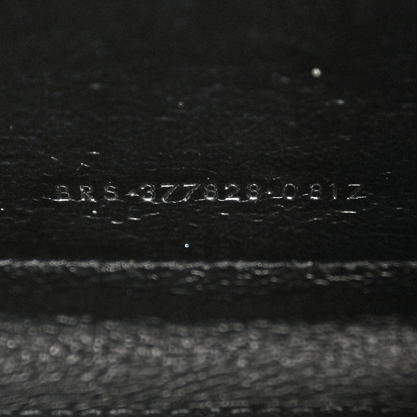Grain De Poudre Matelasse Chevron Monogram Chain Wallet Black