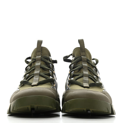 Christian Dior Neoprene Rubber Womens D-Connect Sneakers 36 Kaki 2 of 7