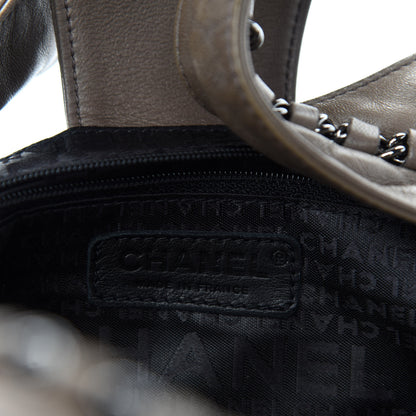 Chanel Lambskin Chain Hobo Grey 8 of 10