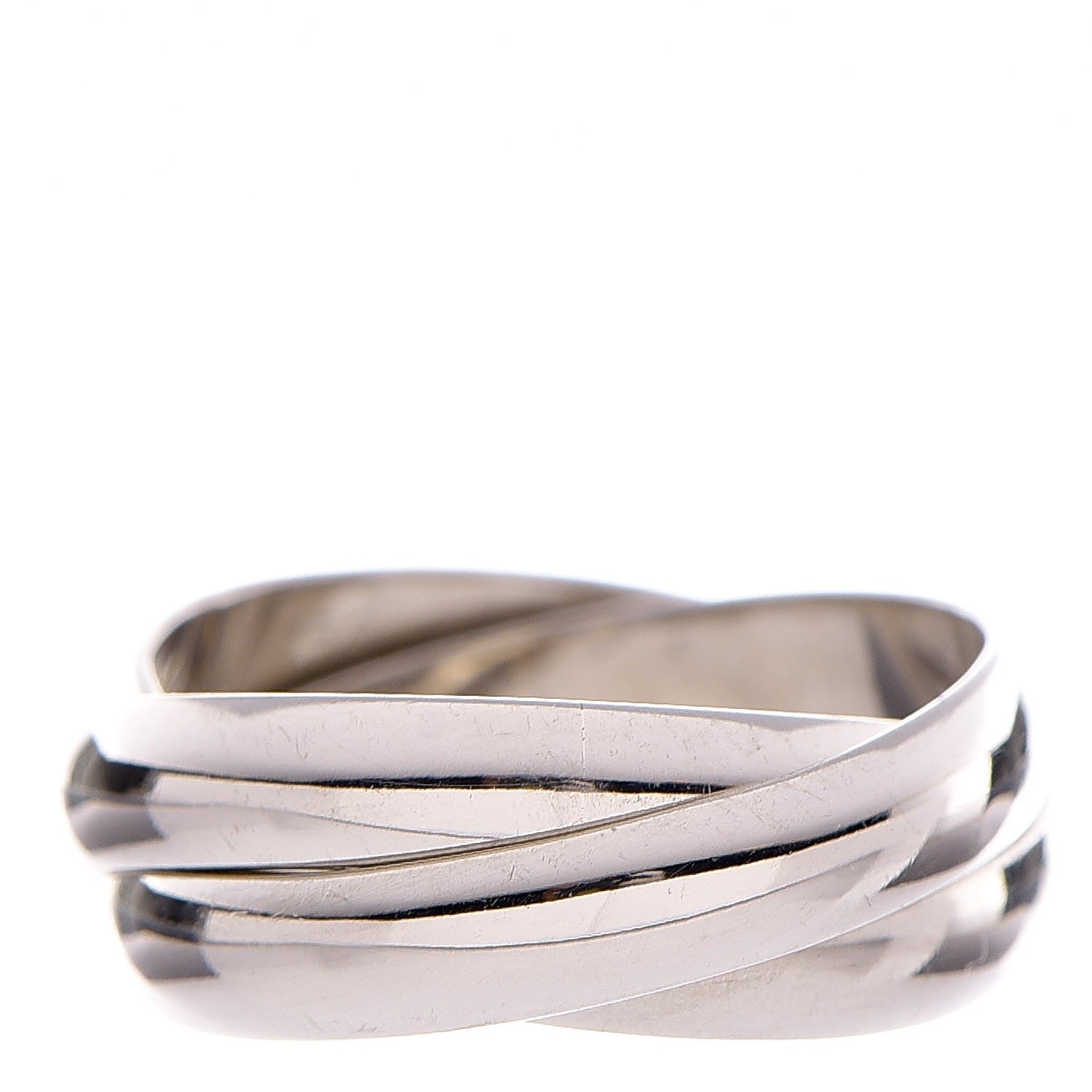 Cartier 18K White Gold Trinity Ring 49 4.75 1 of 6