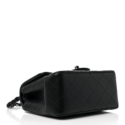 Chanel Lambskin Quilted Mini Square Flap So Black 4 of 10