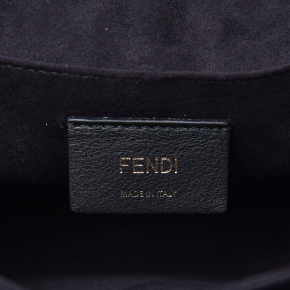 Fendi Vitello Liberty Scalloped Studded Kan I Shoulder Bag Black 7 of 8
