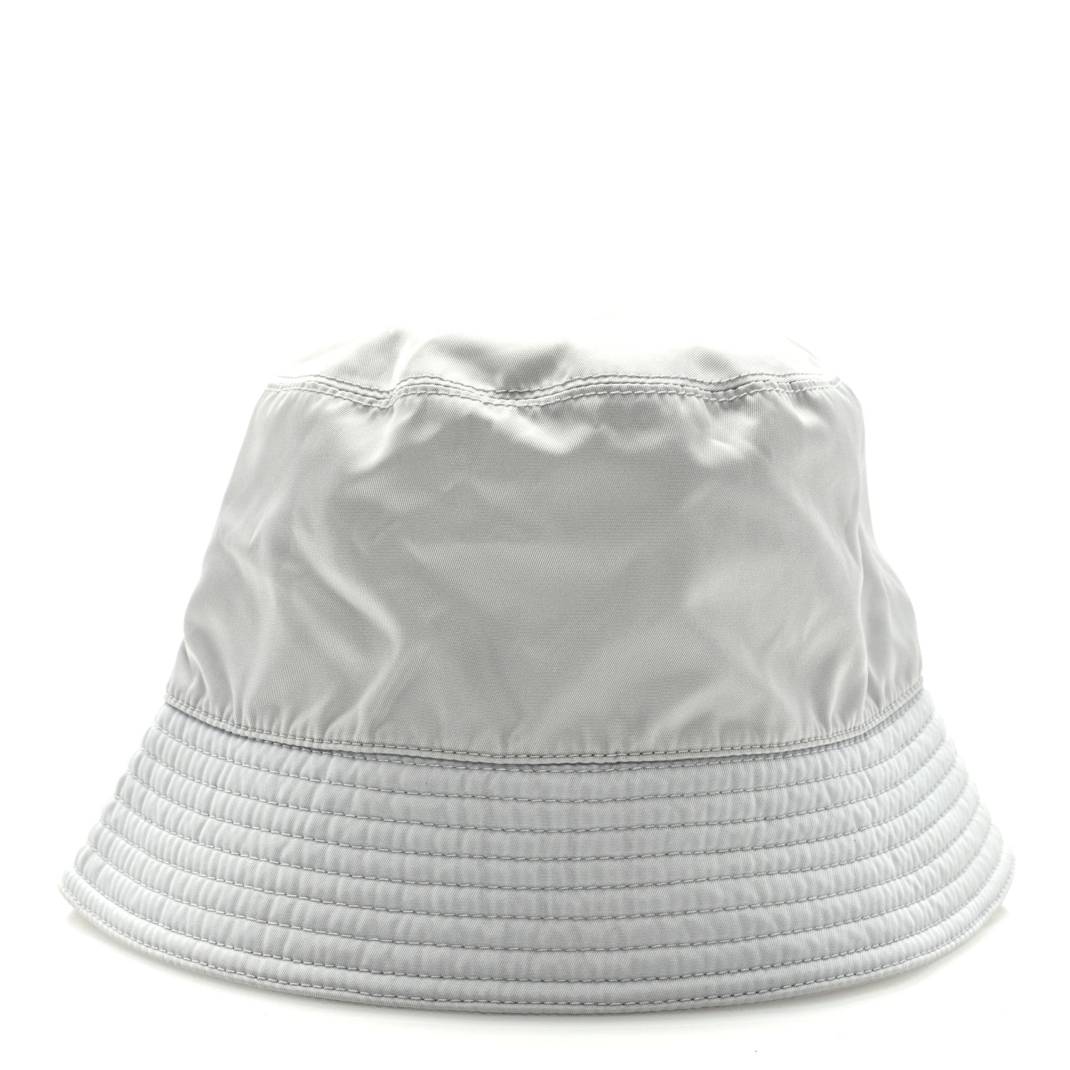 Prada Re-Nylon Metal Triangle Logo Womens Bucket Hat S Fiordaliso 4 of 7