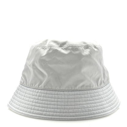 Prada Re-Nylon Metal Triangle Logo Womens Bucket Hat S Fiordaliso 4 of 7