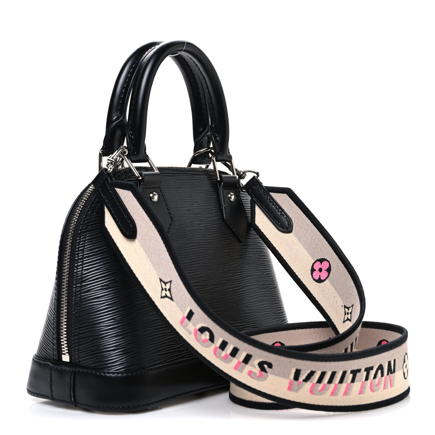 Louis Vuitton Epi Jacquard Alma BB Black 3 of 10