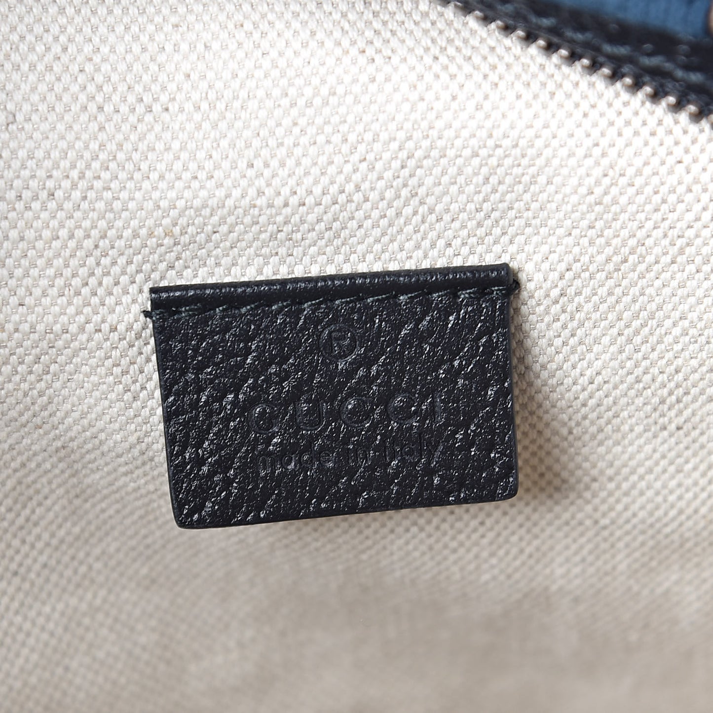 Velvet GG Monogram Web Belt Bag Blue Beige