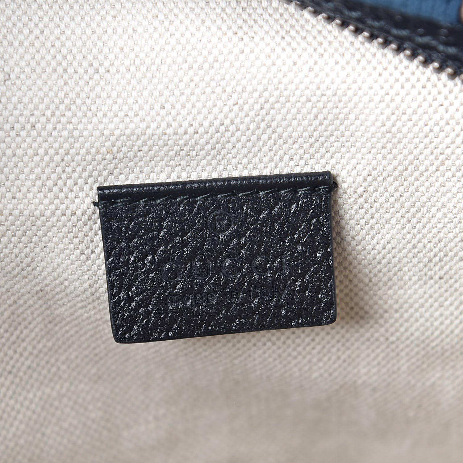 Gucci Velvet GG Monogram Web Belt Bag Blue Beige 6 of 10