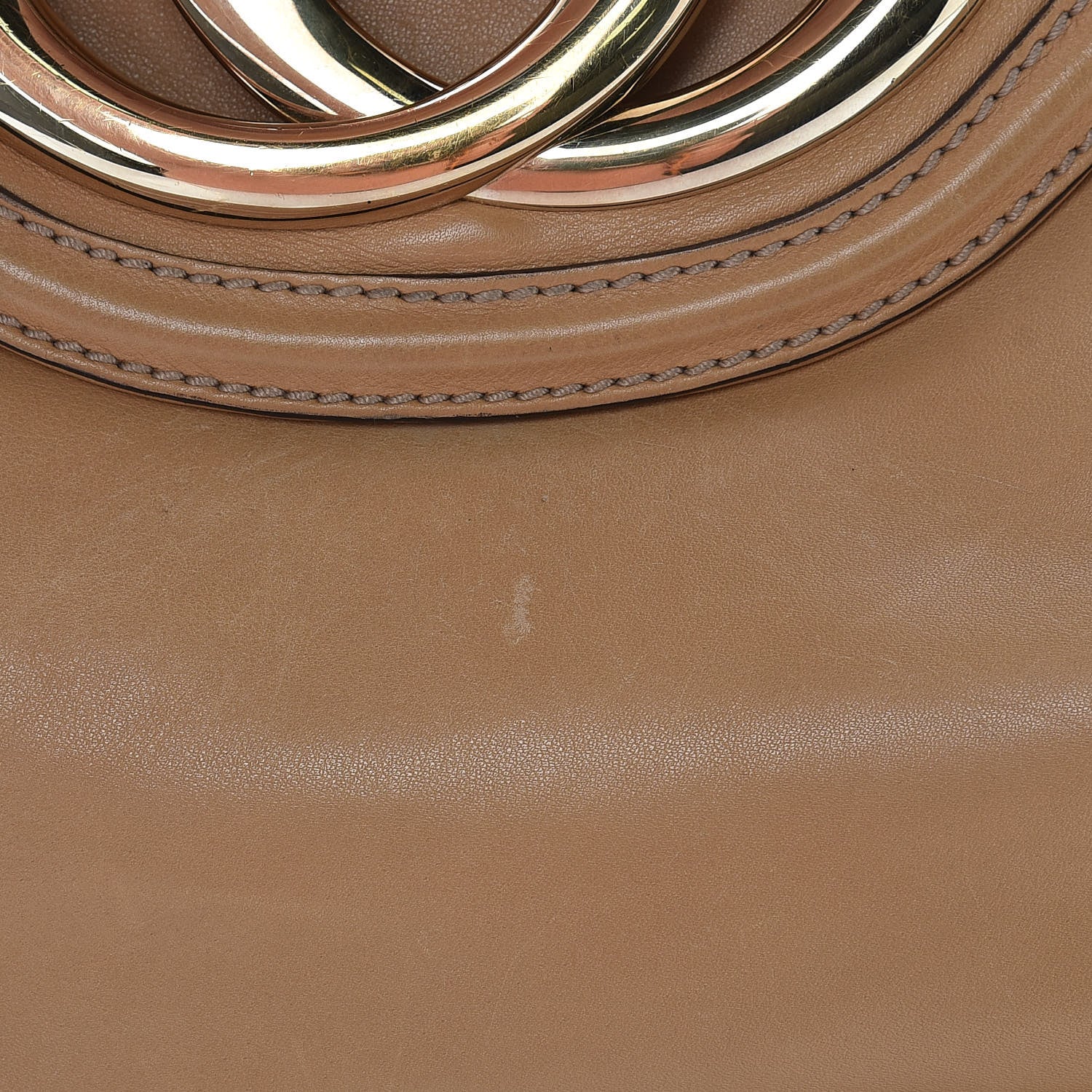 Gucci Calfskin Medium Britt Tassel Shoulder Bag Beige 10 of 13