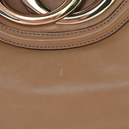 Gucci Calfskin Medium Britt Tassel Shoulder Bag Beige 10 of 13