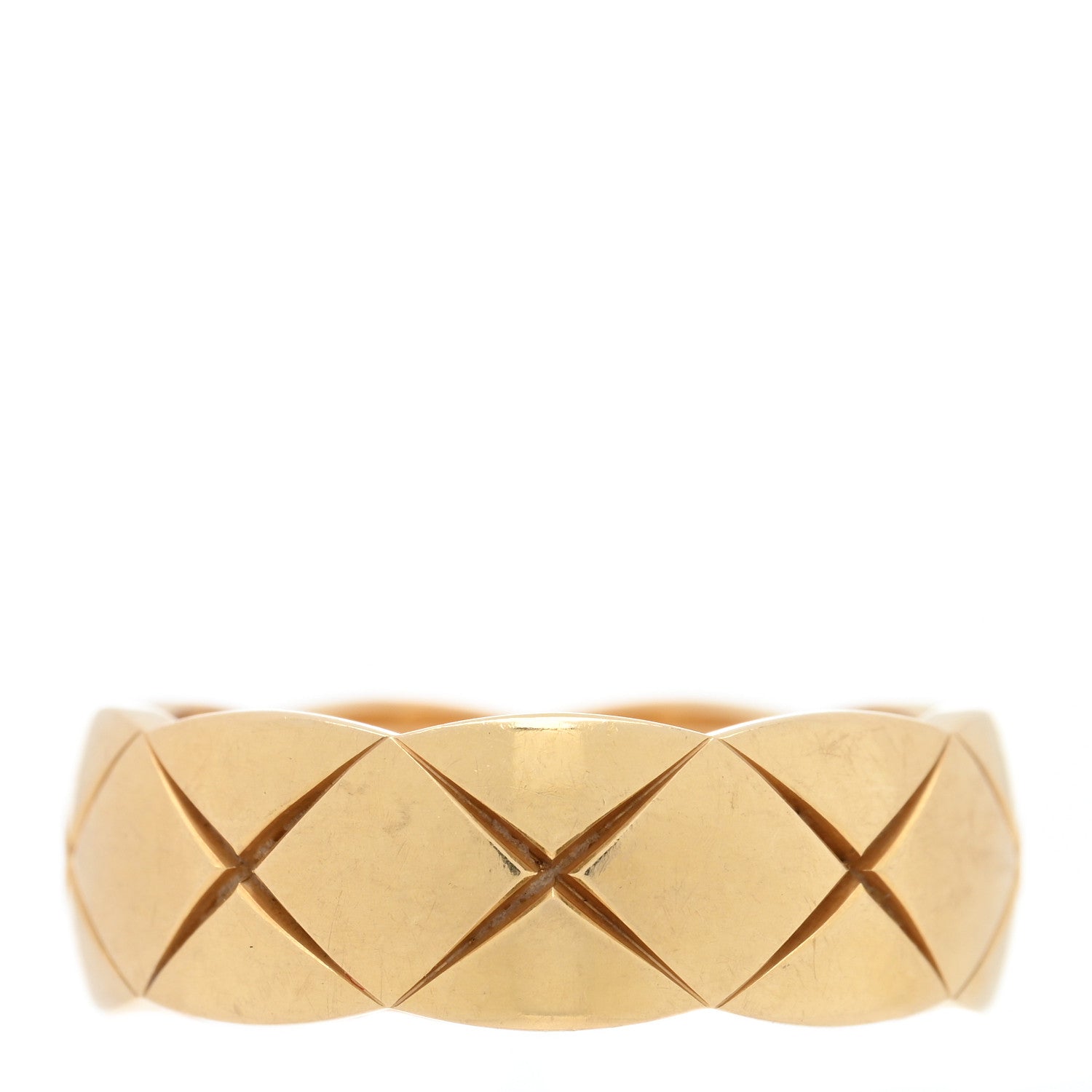 Chanel 18K Yellow Gold Small Coco Crush Ring 53 6.5 3 of 5