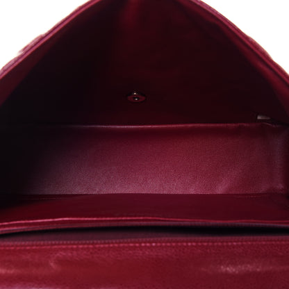 Chanel Caviar Quilted Maxi Single Flap Dark Red 5 of 15