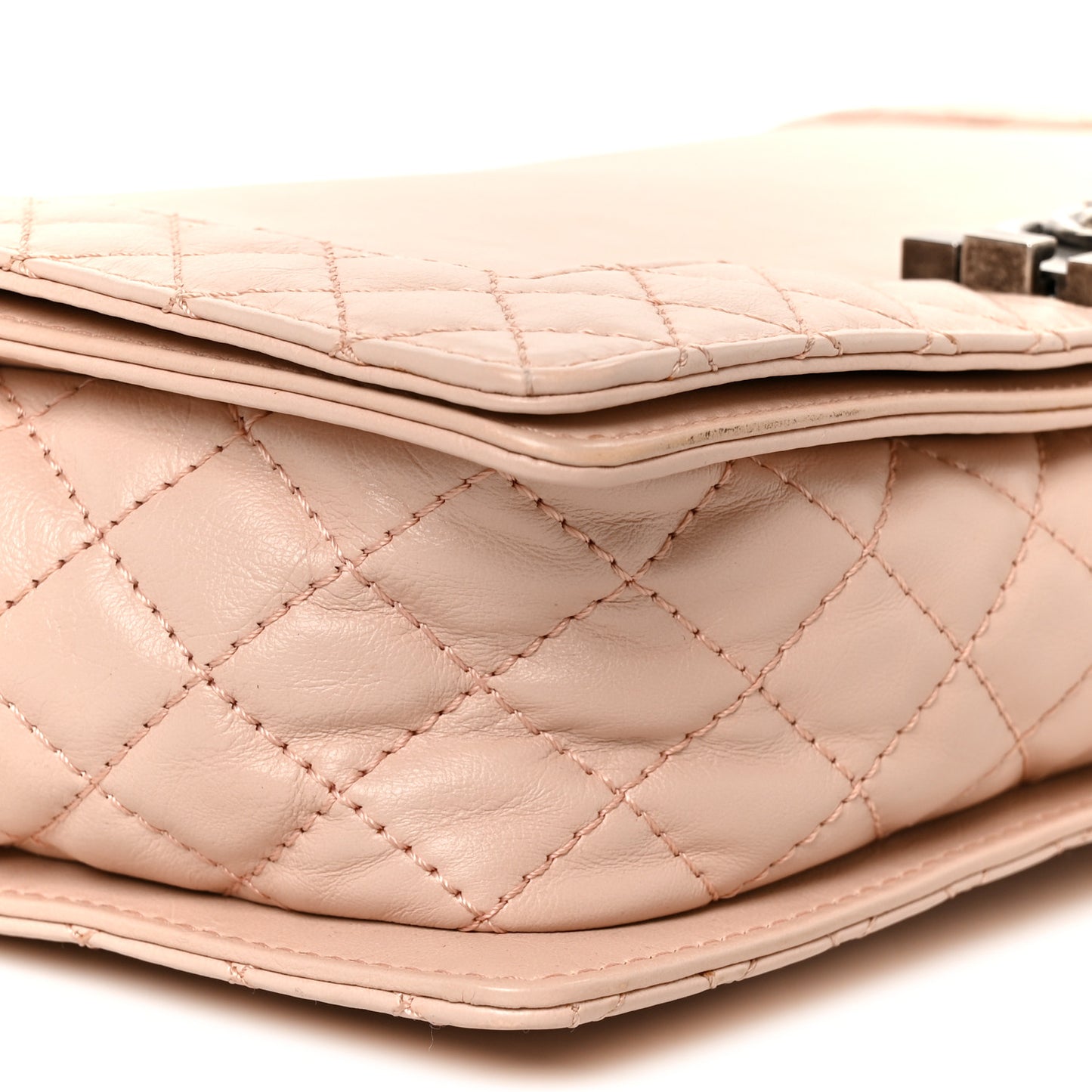 Calfskin New Medium Boy Reverso Flap Light Pink