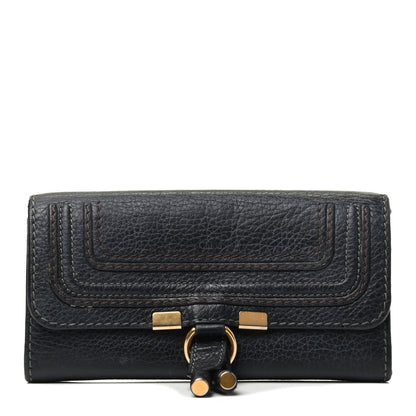 Chloe Calfskin Marcie Continental Flap Wallet Black 1 of 3