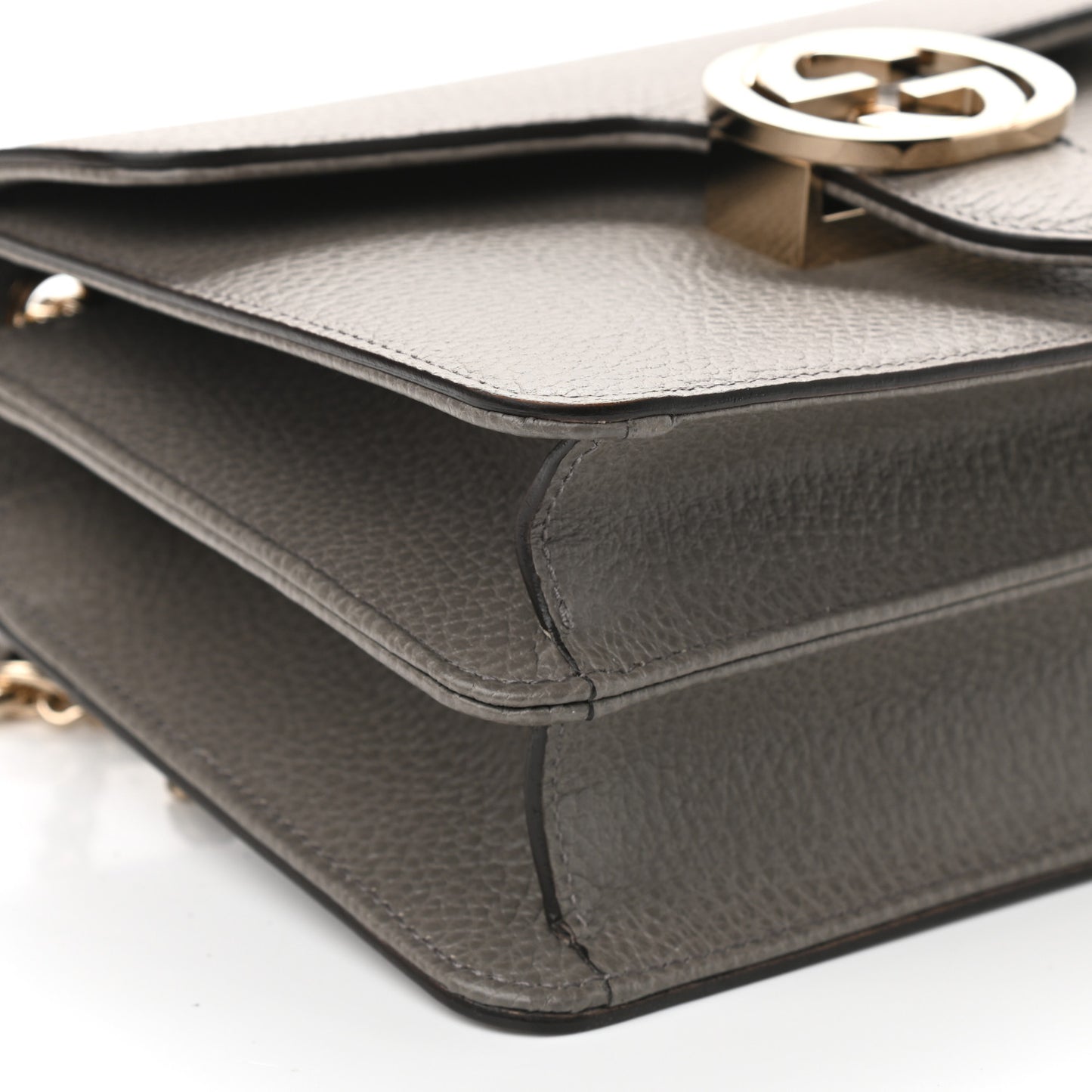 Dollar Calfskin Small Interlocking G Shoulder Bag Loess