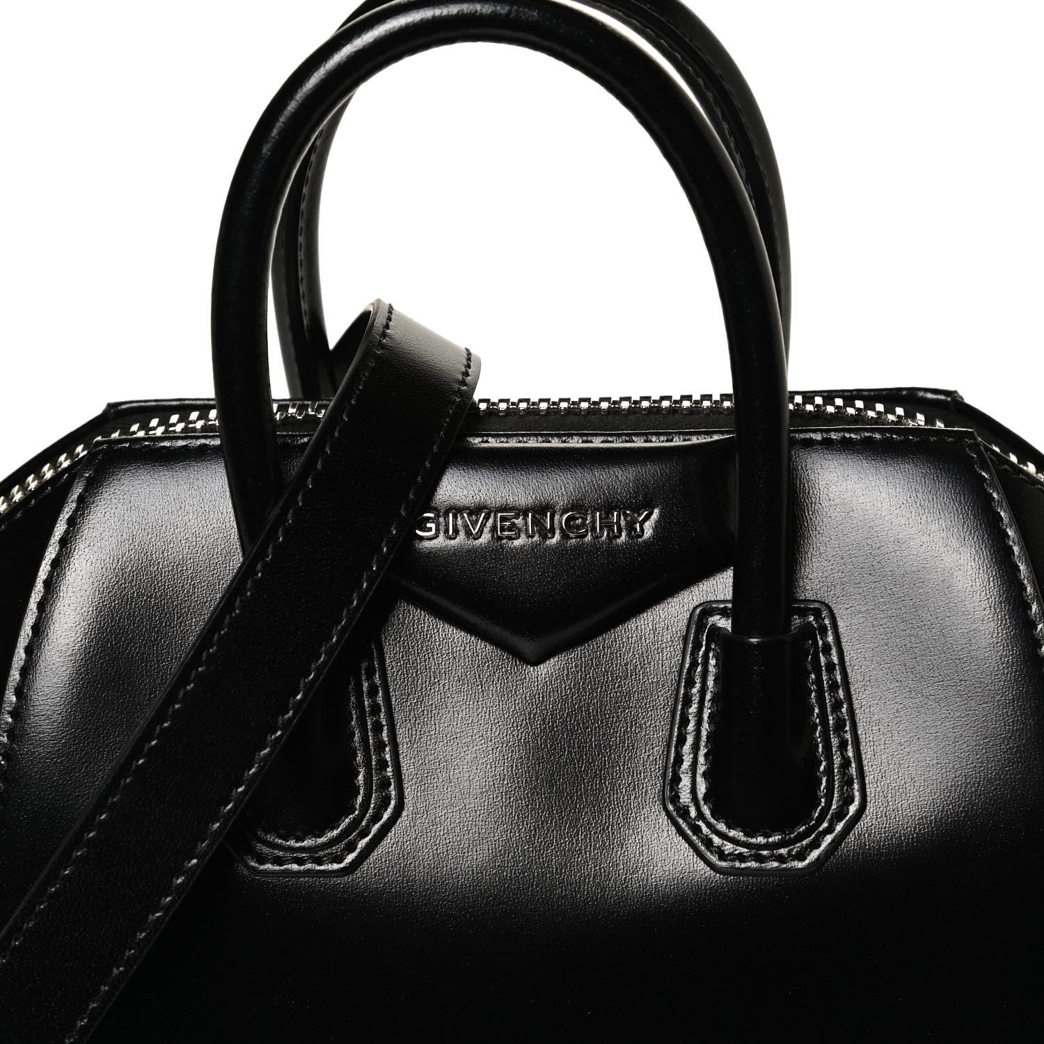 Givenchy Shiny Lord Calfskin Mini Antigona Black 8 of 12
