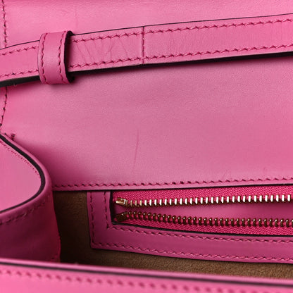 Gucci Vitello Fontanella Web Medium Sylvie Top Handle Bag Pink Tropical Flower 17 of 19