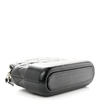 Chanel Aged Calfskin Quilted Small Gabrielle Clutch With Chain Black 4 of 13