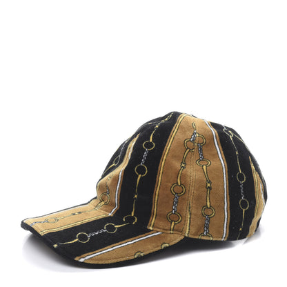 Gucci Chenille Printed Baseball Hat L Black Multicolor 1 of 8