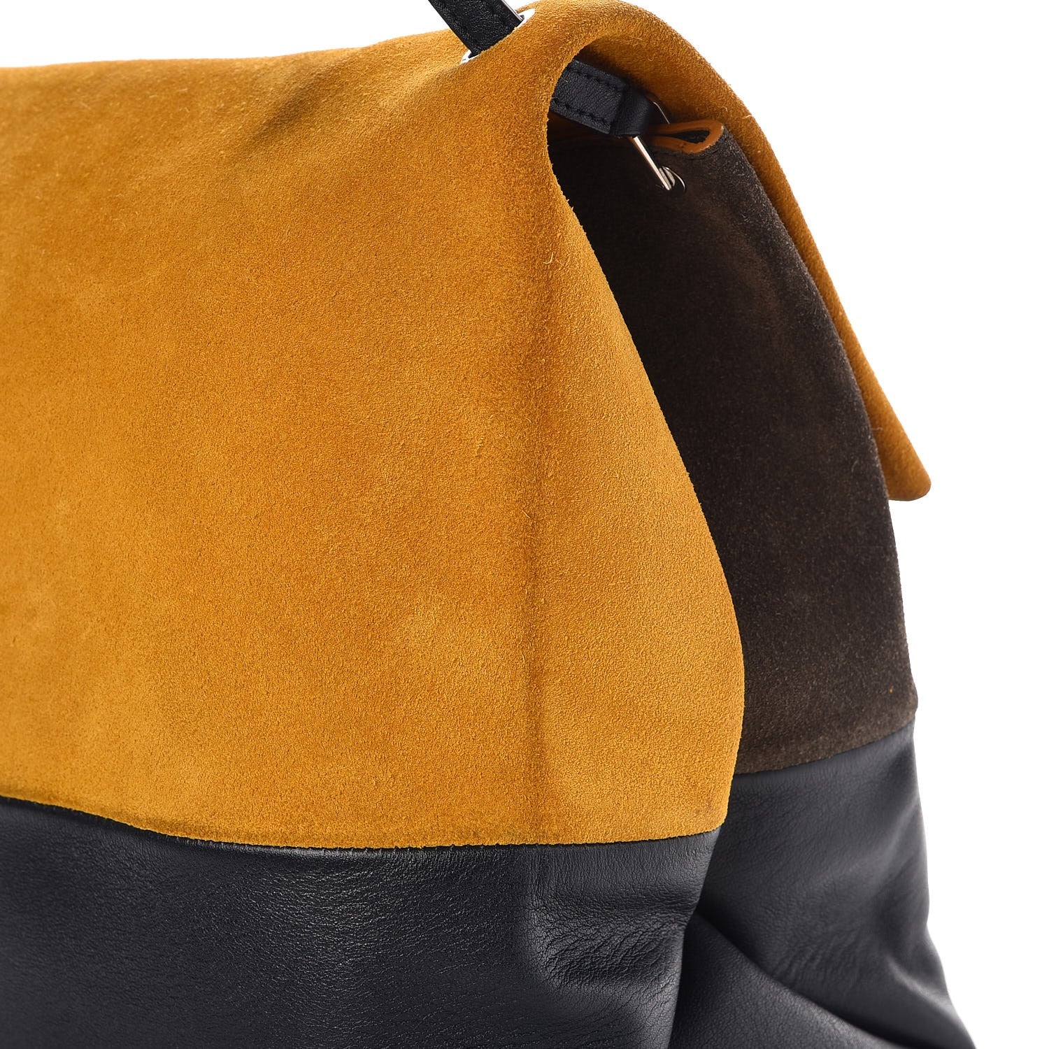 Celine Calfskin Suede All Soft Shoulder Bag Amber 15 of 19