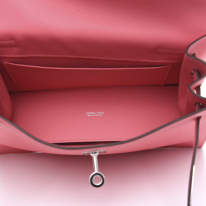 Hermes Evercolor Kelly Danse II Belt Bag Rose Azalee 5 of 10