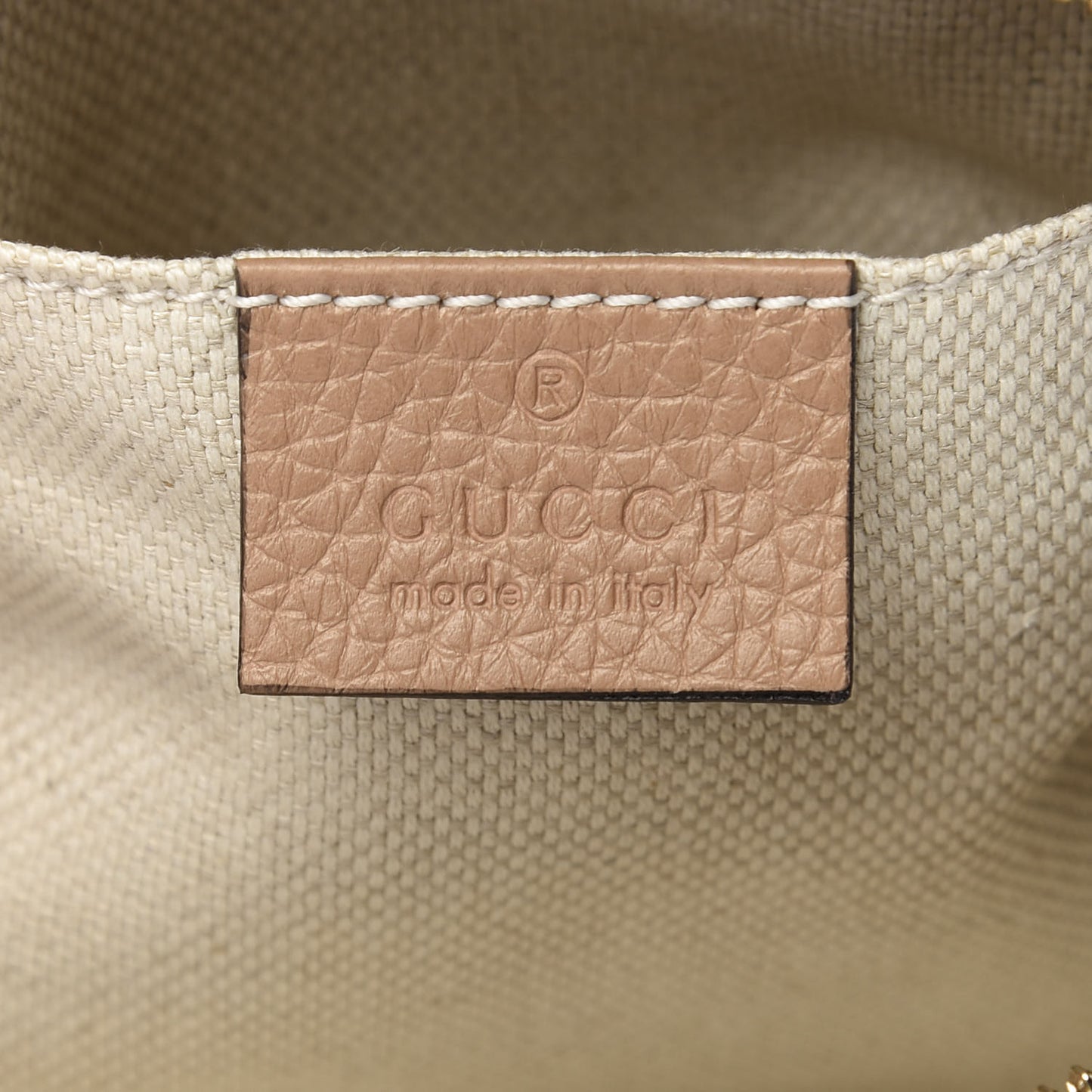 Pebbled Calfskin Small Soho Disco Bag Camelia