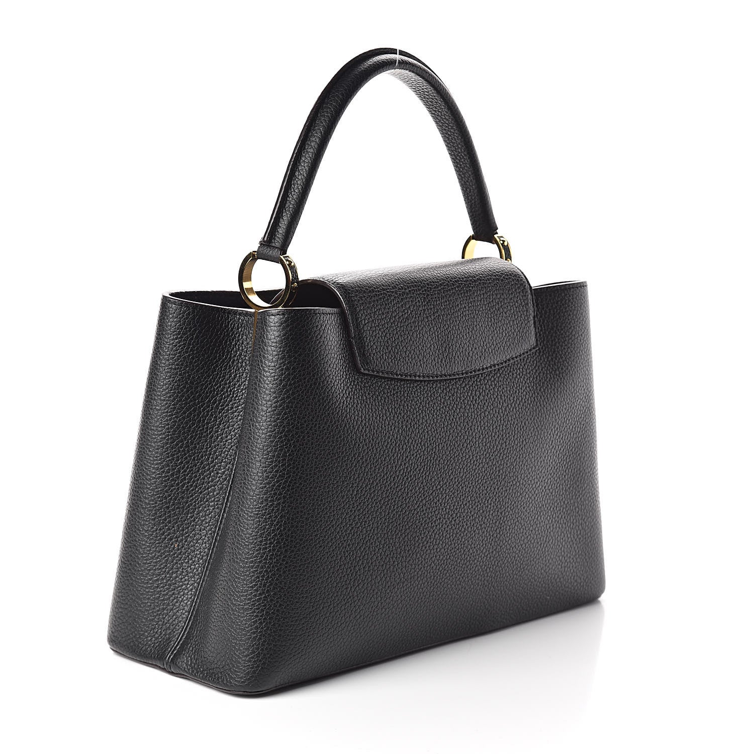 Louis Vuitton Taurillon Capucines MM Black 3 of 9