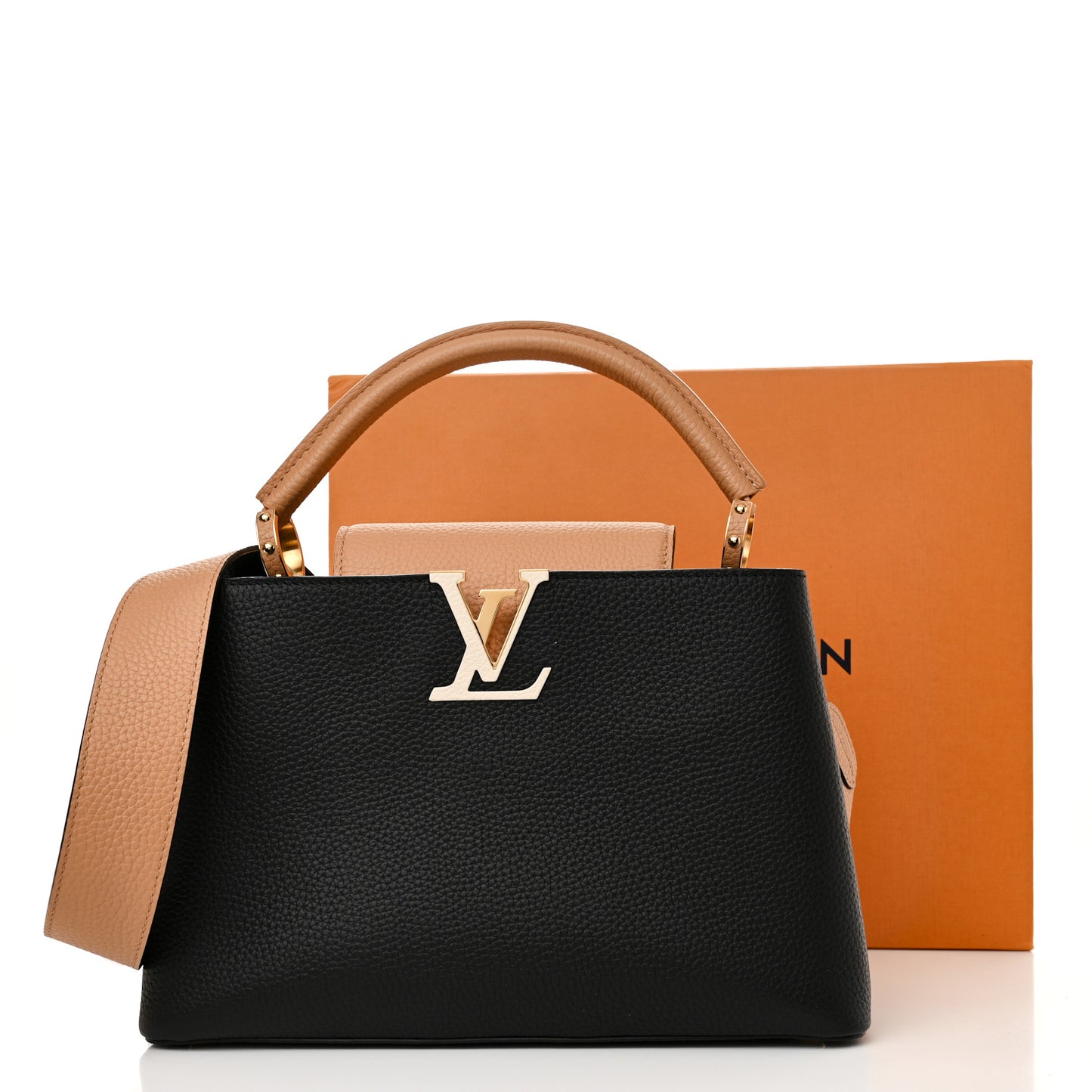 Taurillon Capucines PM Black Arizona