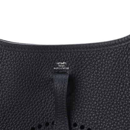 Hermes Taurillon Clemence Evelyne TPM Bleu Indigo 8 of 10