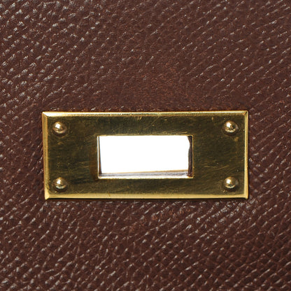Hermes Courchevel Kelly Retourne 32 Chocolate 22 of 44