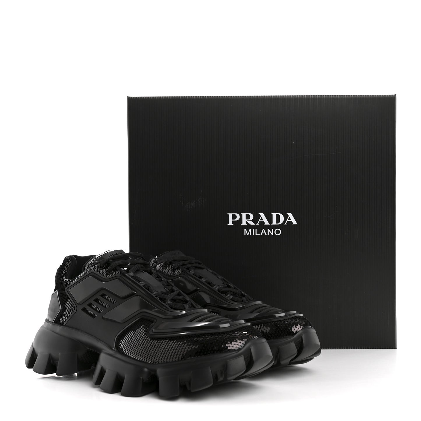 Sequin Cotton Rubber Mens Cloudbust Thunder Sneakers 9 Black