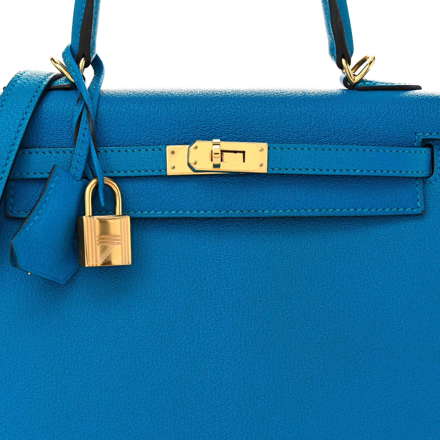 Hermes Chevre Mysore Kelly Sellier 25 Bleu Zanzibar 8 of 12