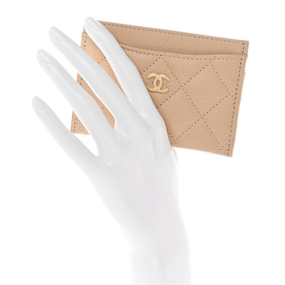 Chanel Caviar Quilted Card Holder Light Beige 2 of 8