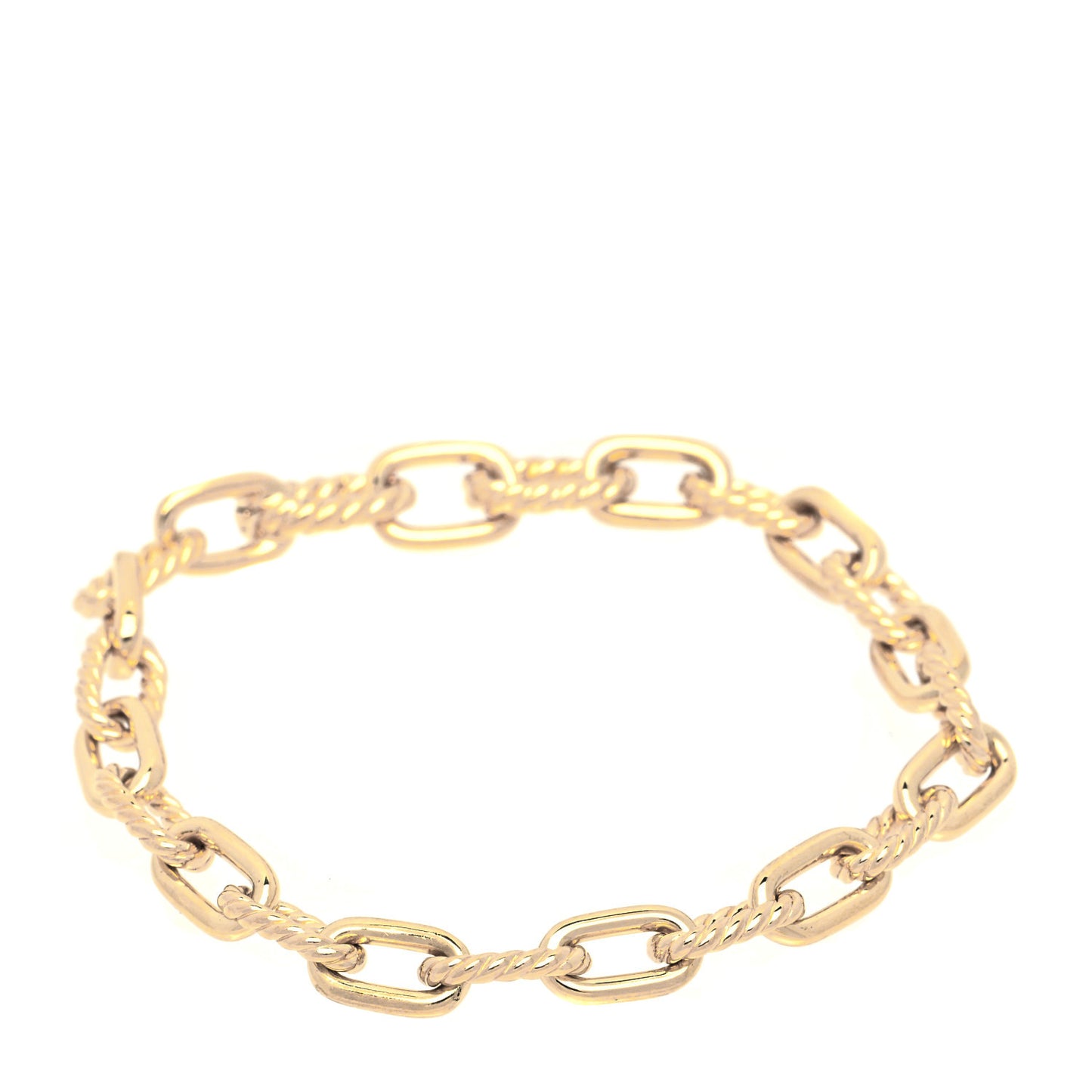 18K Yellow Gold 6mm Madison Classic Chain Bracelet