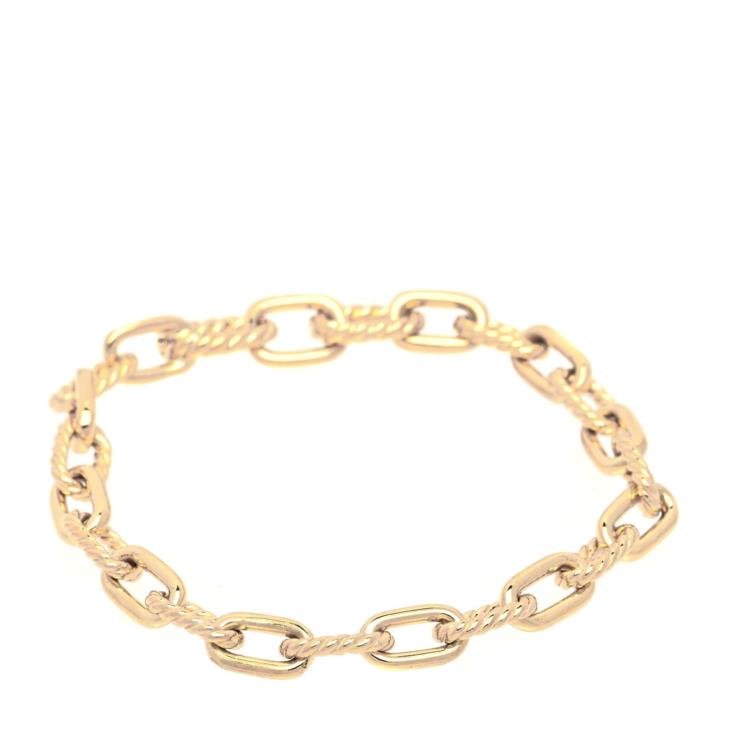David Yurman 18K Yellow Gold 6mm Madison Classic Chain Bracelet 1 of 4