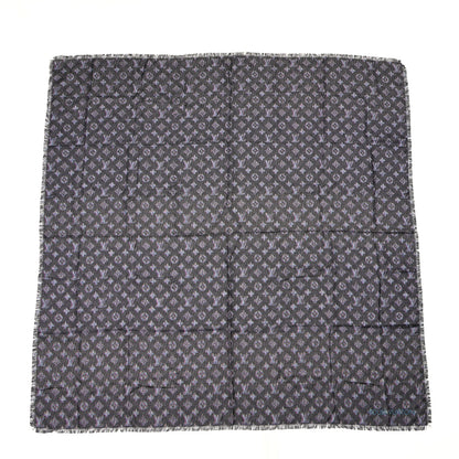 Louis Vuitton Wool Silk Monogram LV Pop Shawl Blue 1 of 3