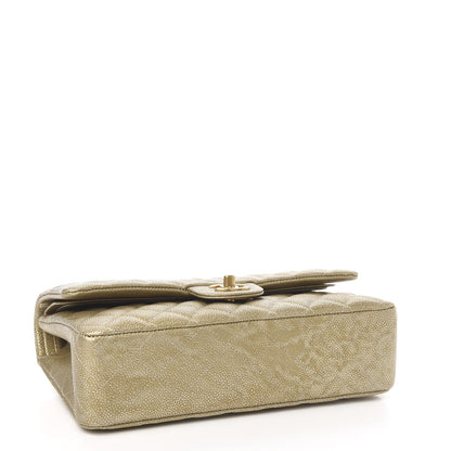 Chanel Metallic Caviar Quilted Medium Double Flap Gold 4 of 10