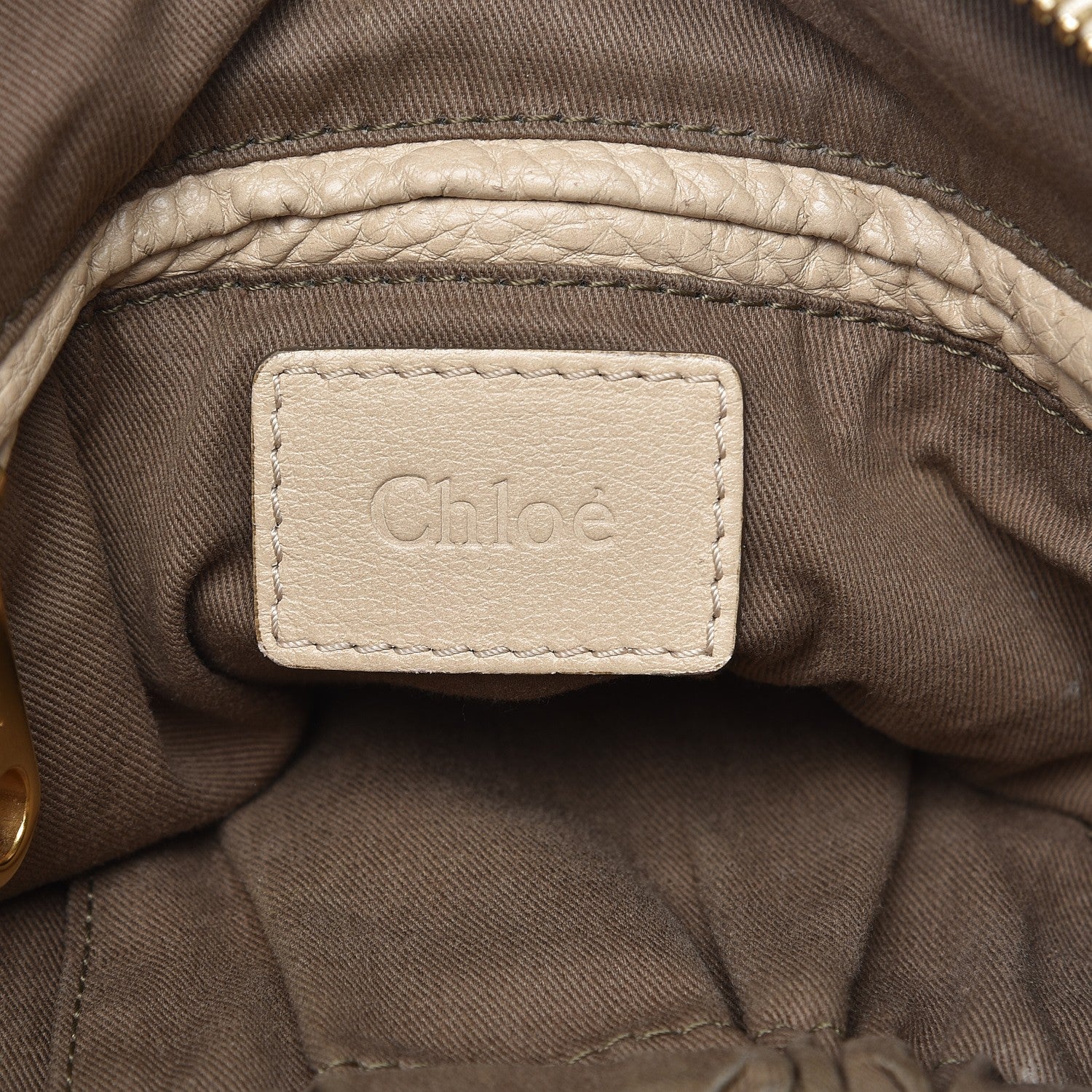 Chloe Calfskin Medium Marcie Satchel Angora Beige 6 of 17