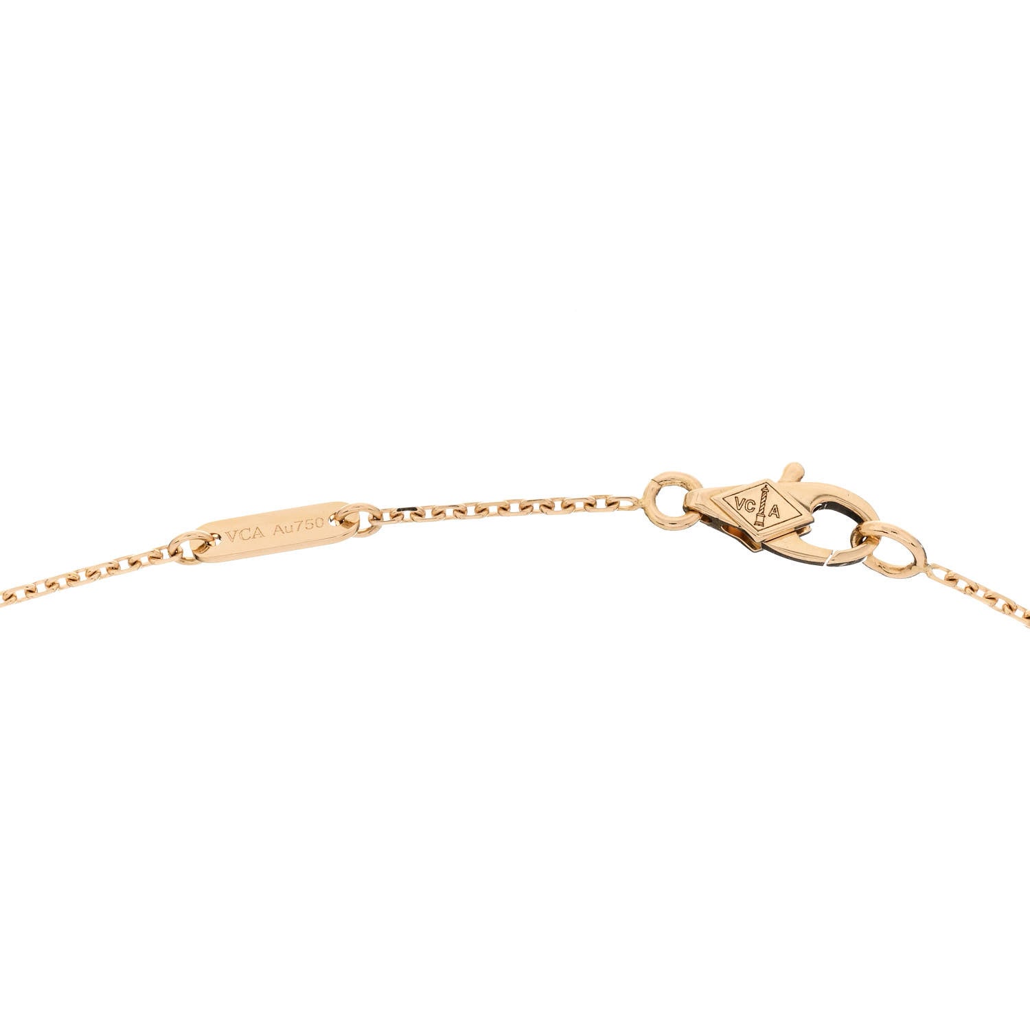 Van Cleef & Arpels 18K Yellow Gold Diamond Mini Frivole Pendant Pave Necklace 4 of 5