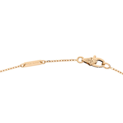Van Cleef & Arpels 18K Yellow Gold Diamond Mini Frivole Pendant Pave Necklace 4 of 5