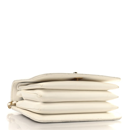 Chanel Caviar Quilted Mini Top Handle Flap White 4 of 12
