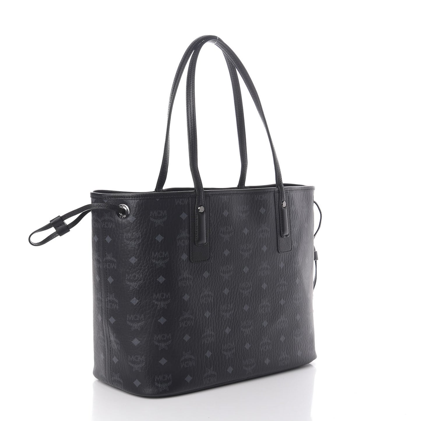 Visetos Medium Liz Reversible Shopper Tote Black