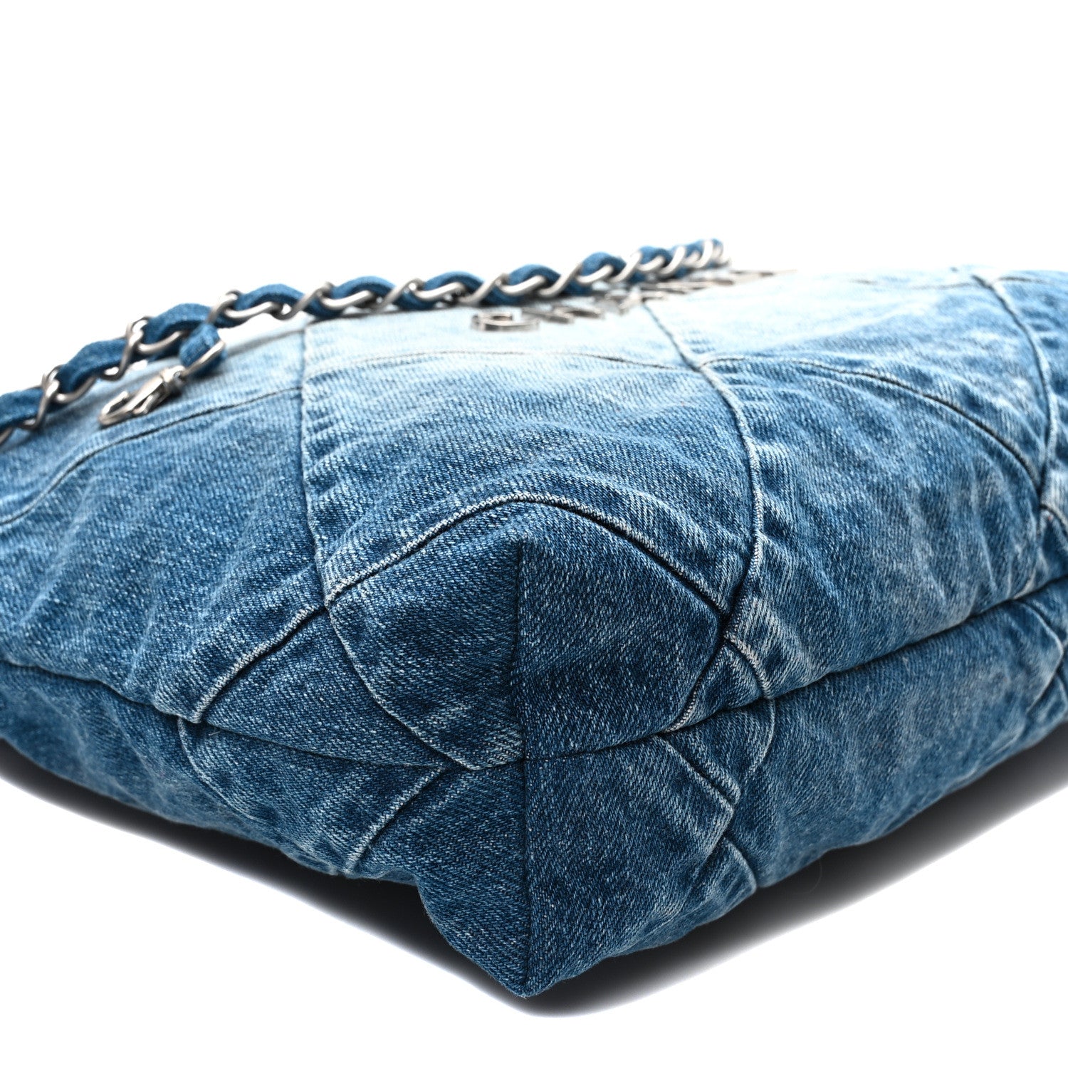 Chanel Denim Quilted Small Chanel 22 Blue 10 of 11