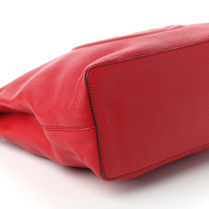 Gucci Pebbled Calfskin Large Soho Hobo Tabasco Red 6 of 11