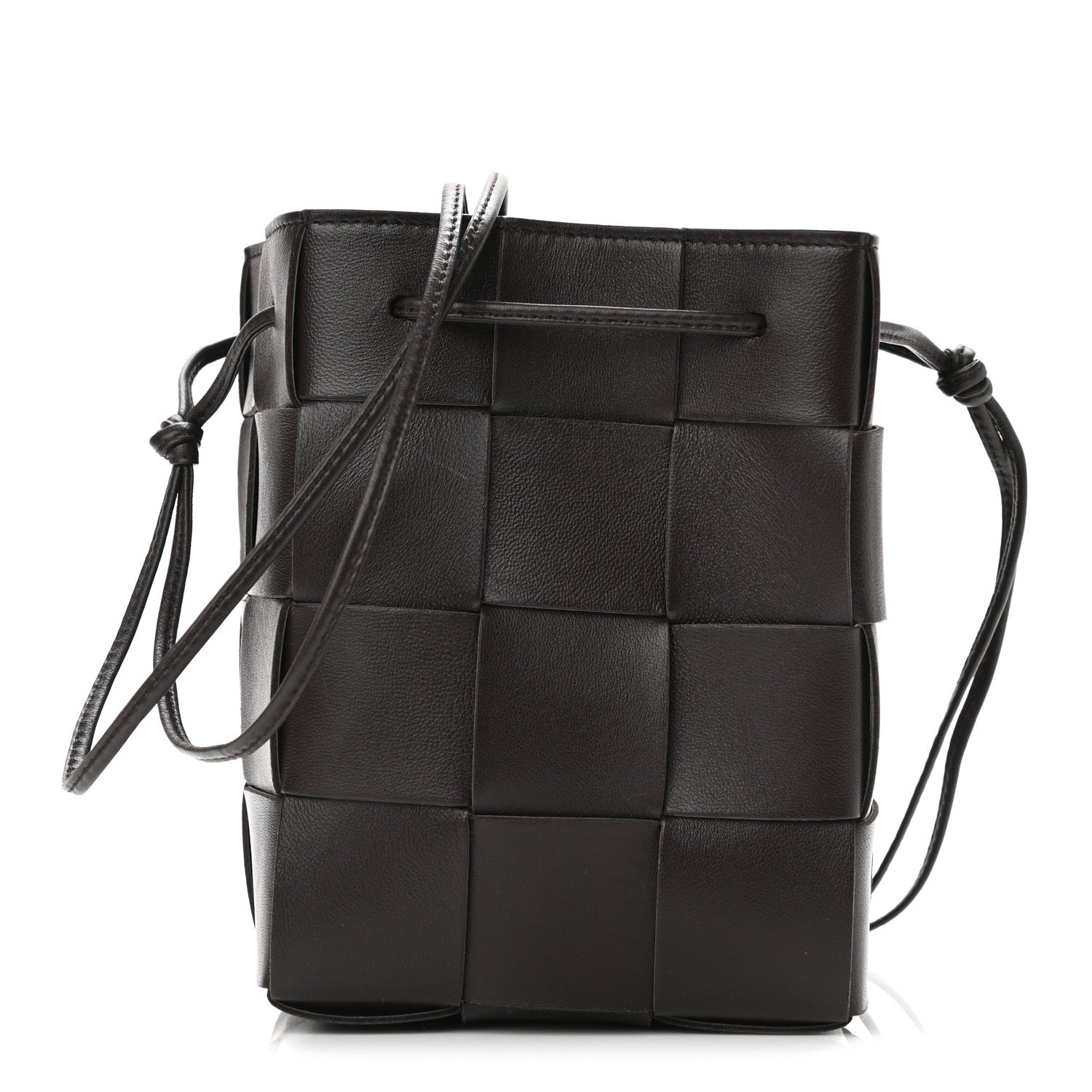 Bottega Veneta Nappa Maxi Intrecciato Cassette Bucket Bag Ebano 1 of 9